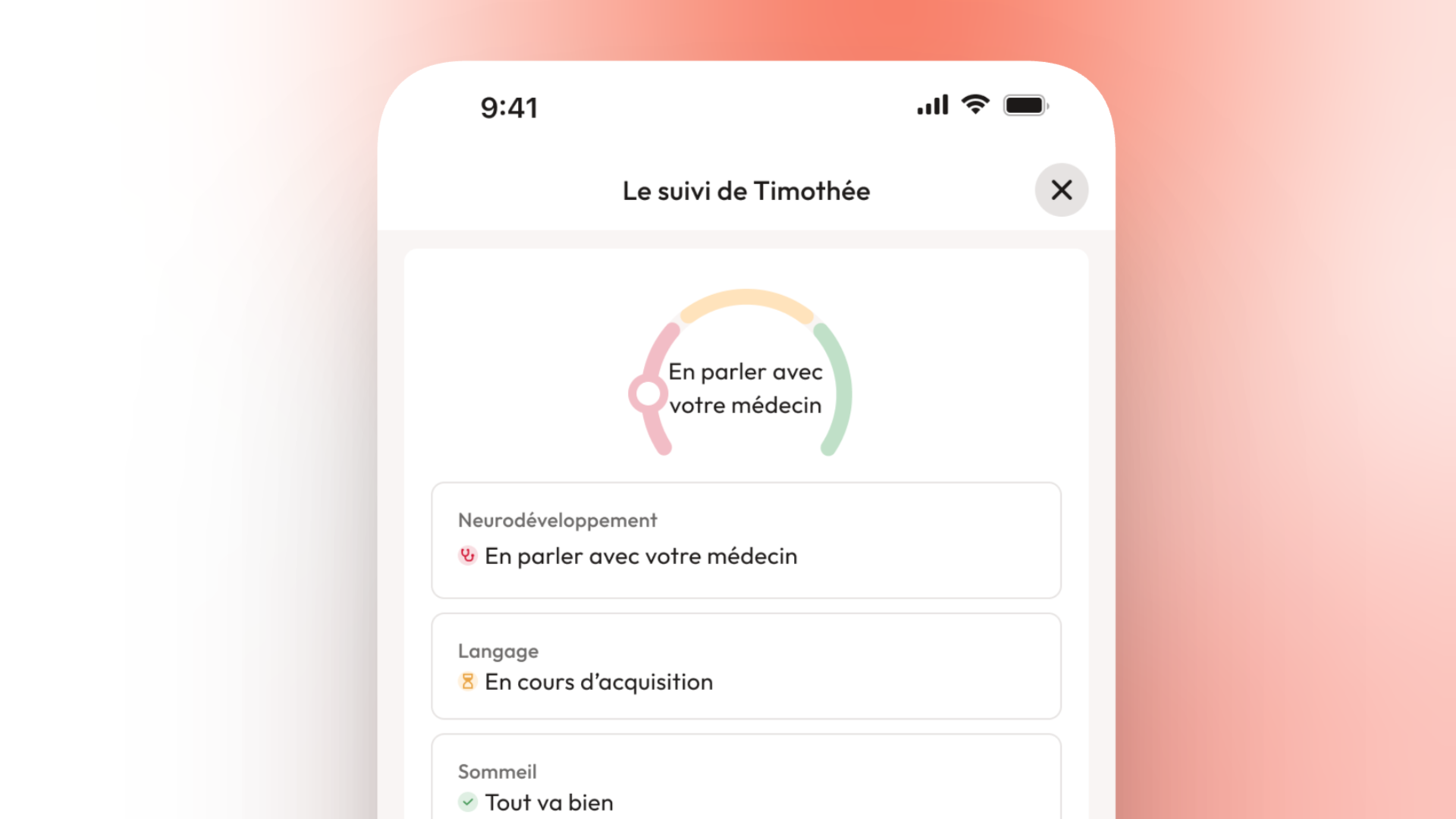 Side-by-side test showing how the wording "See a doctor" was received by 30 parents — 28 found it clear and useful